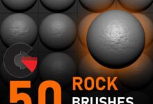 Gumroad - 50 High Quality Rock Alphas & Brushes