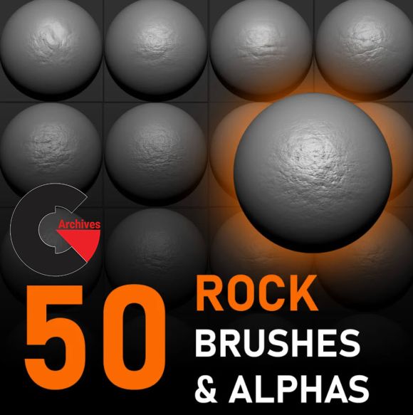 Gumroad - 50 High Quality Rock Alphas & Brushes