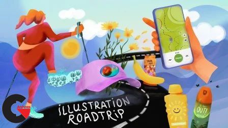 Illustration Roadtrip: Unlock Your Creative Confidence with Procreate & Adobe Photoshop