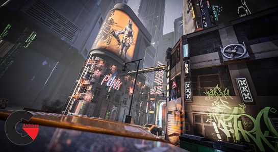 Unreal Engine – Cyberpunk Environment Kitbash Set