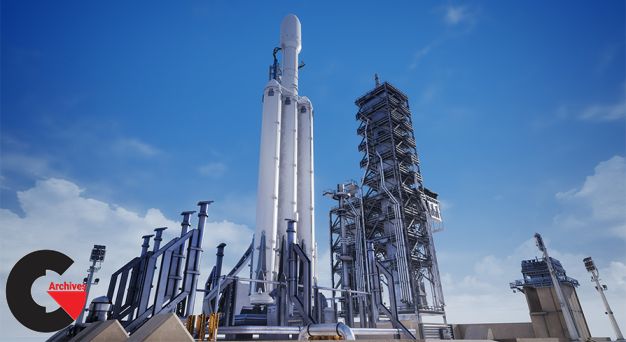 Unreal Engine – Rocket Launch Pad & Interior / Modular Environment