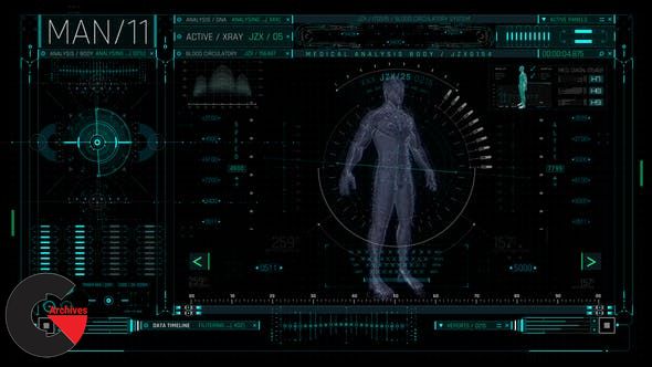 VideoHive – HUD Medical Man 53599635