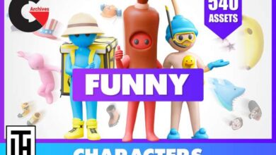 Asset Store – Funny Characters - Low Poly Asset Pack by ithappy