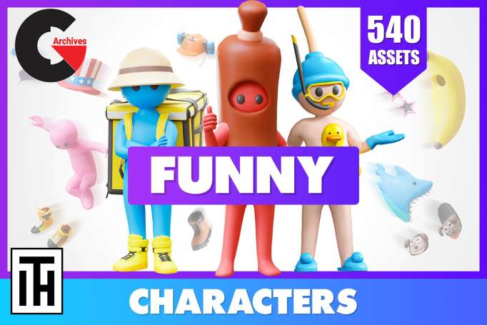 Asset Store – Funny Characters - Low Poly Asset Pack by ithappy