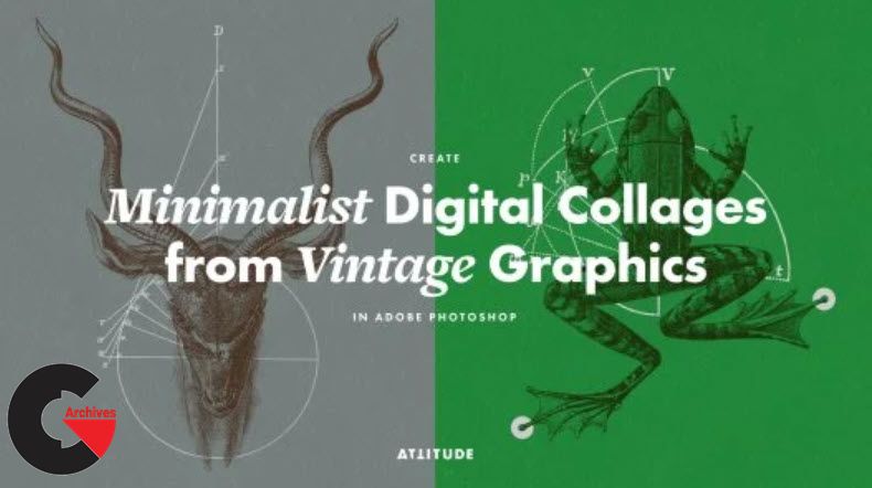 Create Minimalist Digital Collages from Vintage Graphics in Adobe Photoshop