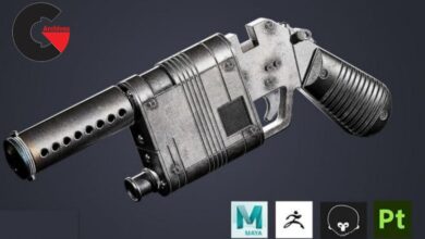 Weapon modeling for games Using Maya and Zbrush