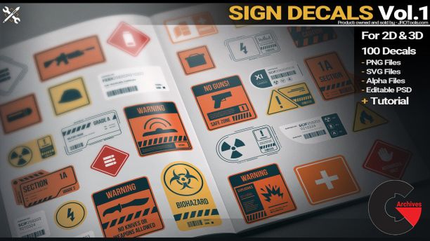 Artstation – Jonas Ronnegard – Sign Decals