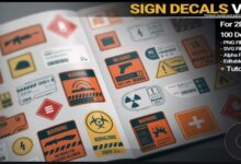 Artstation – Jonas Ronnegard – Sign Decals