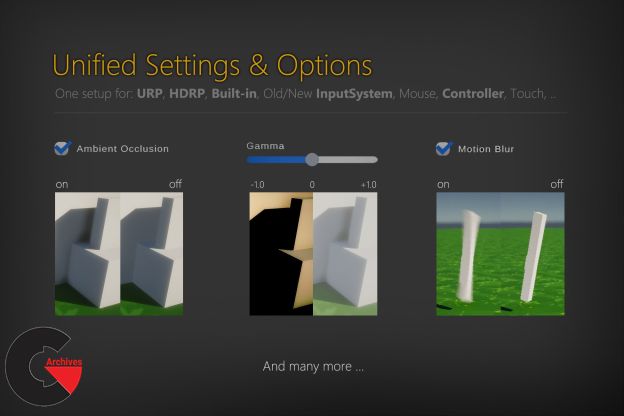 Asset Store - Settings & Game Options - Unified Menu