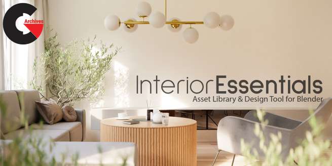 Blender Market – Interior Essentials - Design Tool & Asset Library