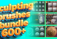 Blender Market - 600 + Blender Sculpting Brushes