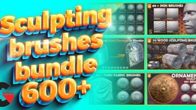 Blender Market - 600 + Blender Sculpting Brushes