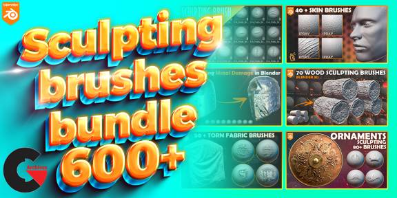 Blender Market - 600 + Blender Sculpting Brushes