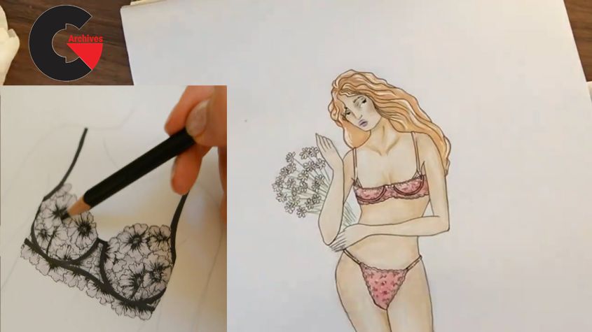 Intro Fashion Design for LINGERIE - Fashion Illustration