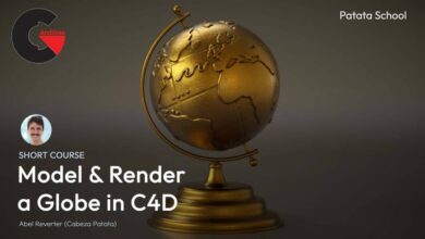 Model & Render a Globe in C4D