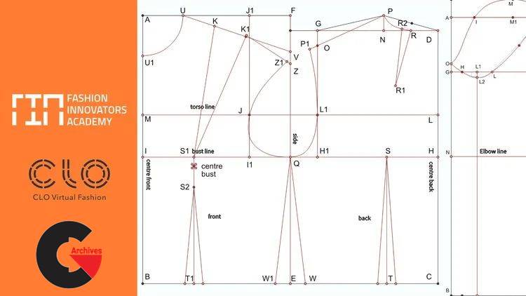 Pattern Drafting with CLO3D - Basic Fitted Bodice and Sleeve