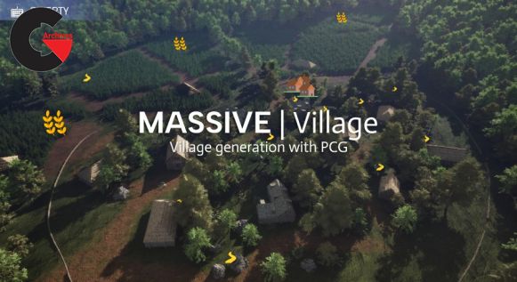 Unreal Engine – Massive Village - Create villages, farms and ruins with PCG