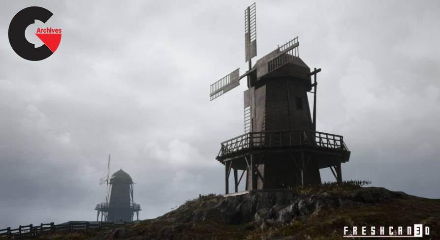 Unreal Engine – Medieval Windmill with interiors