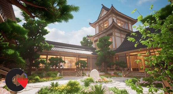 Unreal Engine – Ryokan [Japanese Courtyard]