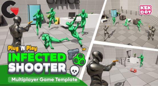 Unreal Engine – Infected - Multiplayer Zombie Survival Third Person Shooter Template - By Kekdot