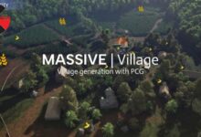 Unreal Engine – Massive Village - Create villages, farms and ruins with PCG