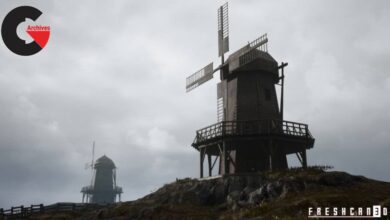 Unreal Engine – Medieval Windmill with interiors