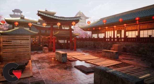 Unreal Engine – Modular Asian Medieval City