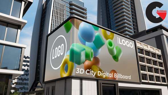 VideoHive – 3D City Digital Billboard 54200309