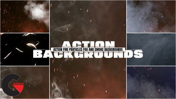 VideoHive – Action Fire Particles Fog and Smoke Backgrounds 54102739