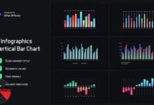 VideoHive – Gradient Vertical Bar Infographics 54189200