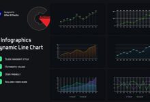 VideoHive – Line Chart Infographics 54327650