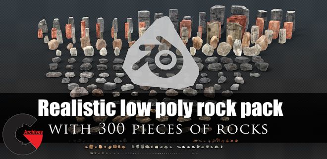 Blender Market – Game And Render Ready Rock Pack With 2 Lod Phase