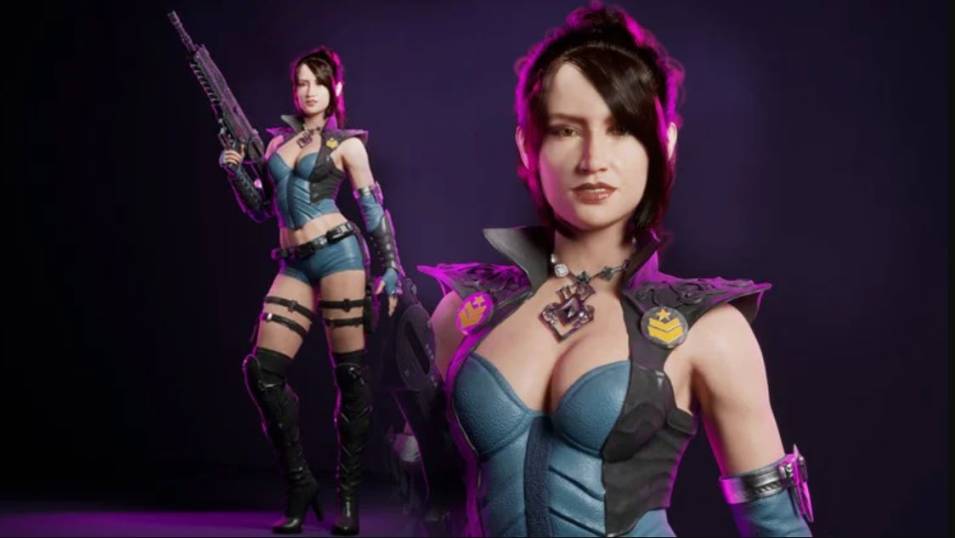 Female Assassin Game Character Creation in Blender