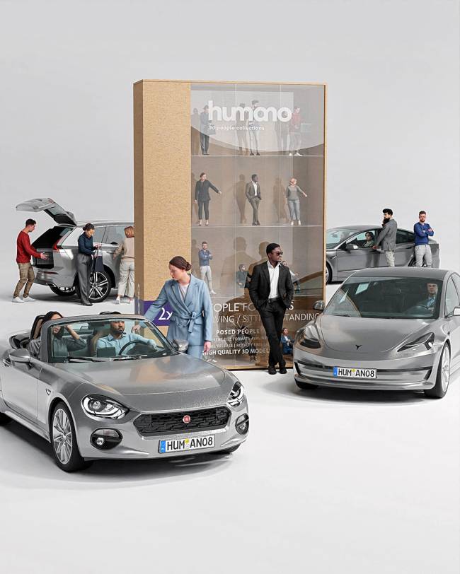 Humano 3D - 2211 - People for cars