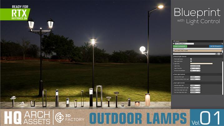 Unreal Engine – HQ Outdoor Lamps